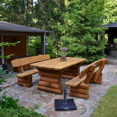 Authentic Chalet In Wibrin With Private Fish Pond Exterior photo