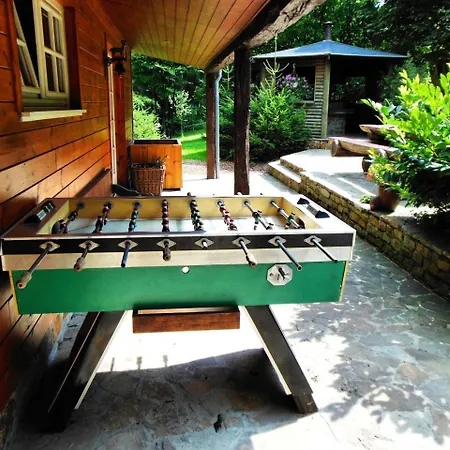 Authentic Chalet In Wibrin With Private Fish Pond Exterior photo